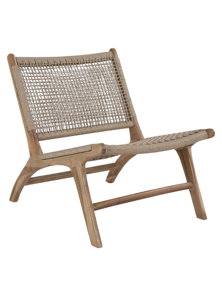 Derby Stuhl Teak/Polyrattan, natur Stuhl Living Nordic