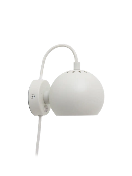 Wandleuchte | Wandleuchte Ball Ø12 - Weiß matt von Frandsen online kaufen bei LIVINGforme.