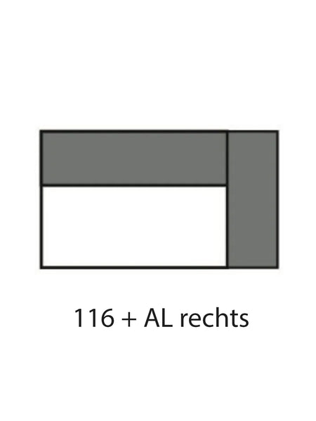 Sofa | Uptown 2.0 – 1,5-Sitzer medium mit Armlehne rechts - von Candy Polstermöbel online kaufen bei LIVINGforme.