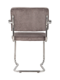 Ridge Kink Rib Armlehnstuhl, 2er-Set in Dunkelgrau, Ansicht 3