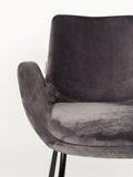Brit Armlehnstuhl, 2er-Set in Anthrazit, Detail