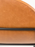 Feston Armlehnstuhl Kunstleder, 2er-Set in Braun, Detail