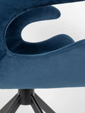 Mia Armlehnstuhl, 2er-Set in Blau, Detail