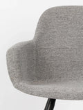 Albert Kuip Soft Armlehnstuhl, 2er-Set in Hellgrau, Detail