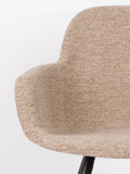 Albert Kuip Soft Armlehnstuhl, 2er-Set in Beige, Detail