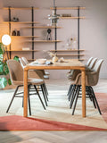 Albert Kuip Soft Armlehnstuhl, 2er-Set in Beige im Raum