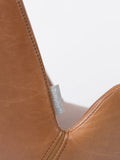 Brit Armlehnstuhl Kunstleder, 2er-Set in Braun, Detail