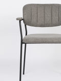 Jolien Armlehnstuhl Grau, 2er-Set, Detail
