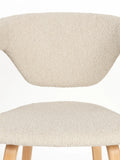 Flexback Armlehnstuhl Beige, 2er-Set, Detail