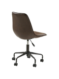 Monaco Bürostuhl PU, dunkelbraun, schwarze Beine Bürostuhl Living Nordic