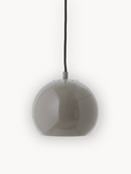 Pendelleuchte | Pendelleuchte Ball Ø18 - Warmgrau glänzend von Frandsen online kaufen bei LIVINGforme.