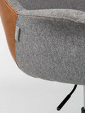 Doulton Bürostuhl Vintage-Braun, Detail