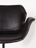 Nikki Bürostuhl in Schwarz, Detail