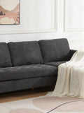 Firenze Sofa mit verstellbarer Récamiere Stoff, dunkelgrau Sofa Living Nordic
