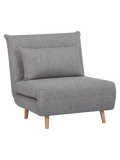 Marlow Schlafsofa Stoff, grau, Beine natur Sofa Living Nordic
