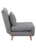 Marlow Schlafsofa Stoff, grau, Beine natur Sofa Living Nordic