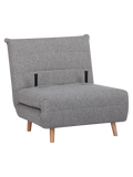 Marlow Schlafsofa Stoff, grau, Beine natur Sofa Living Nordic