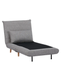 Marlow Schlafsofa Stoff, grau, Beine natur Sofa Living Nordic
