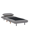 Marlow Schlafsofa Stoff, grau, Beine natur Sofa Living Nordic