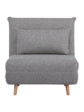 Marlow Schlafsofa Stoff, grau, Beine natur Sofa Living Nordic