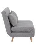 Marlow Schlafsofa Stoff, grau, Beine natur Sofa Living Nordic