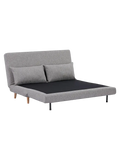 Marlow Schlafsofa Stoff, grau, Beine natur Sofa Living Nordic