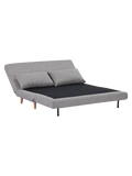 Marlow Schlafsofa Stoff, grau, Beine natur Sofa Living Nordic