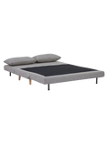 Marlow Schlafsofa Stoff, grau, Beine natur Sofa Living Nordic