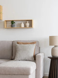 Belfast Schlafsofa mit Récamiere, dunkles Sand, Beine natur Schlafsofa Living Nordic
