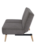 Swan Schlafsofa braun, Beine natur Schlafsofa Living Nordic