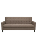 Milton Schlafsofa Stoff Schlafsofa Living Nordic braun, schwarze Beine