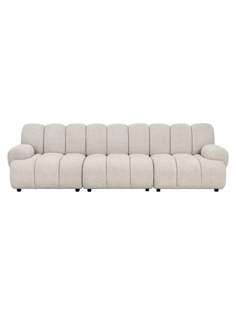 Taza Sofa Sofa Living Nordic Récamiere rechts 275x95-175x77 cm (inkl. Pouf)