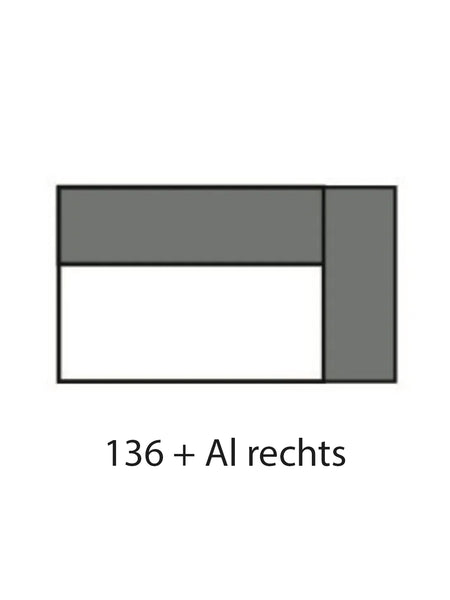 Sofa | Uptown 2.0 – 1,5-Sitzer mit Armlehne rechts - von Candy Polstermöbel online kaufen bei LIVINGforme.