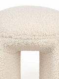 Noxx Pouf in Weiß, Detail