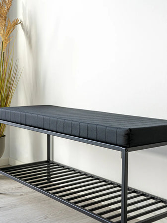 Vita Sitzbank Stahl, schwarz Sitzbank Living Nordic
