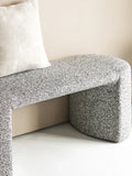 Westport Sitzbank Bouclé, schwarz/weiß Sitzbank Living Nordic