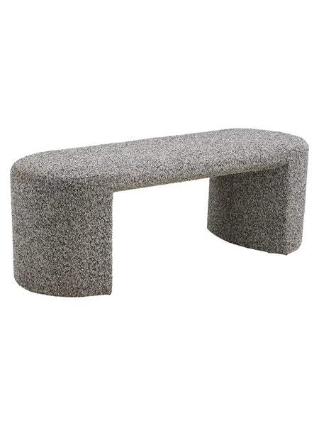 Westport Sitzbank Bouclé, schwarz/weiß Sitzbank Living Nordic