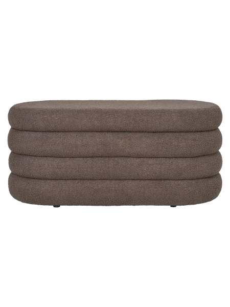 Dartford Sitzbank mit Stauraum, Bouclé, braun Sitzbank Living Nordic