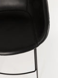 Feston Tresenhocker Kunstleder, 2er-Set in Schwarz, Detail