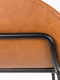 Feston Tresenhocker Kunstleder, 2er-Set in Braun, Detail
