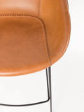 Feston Tresenhocker Kunstleder, 2er-Set in Braun, Detail