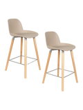 Albert Kuip Tresenhocker, 2er-Set in Taupe, Ansicht 6