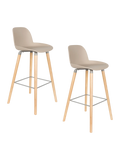 Albert Kuip Barhocker, 2er-Set in Taupe, Ansicht 6