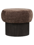 Christchurch Pouf Chenille-Deckel, dunkelbraun, mit Stauraum Pouf Living Nordic