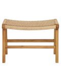 Derby Fußhocker Teak/Polyrattan, natur Hocker Living Nordic