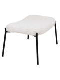 Glasgow Fußhocker Kunstfell, weiß Hocker Living Nordic