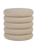 Brooklyn Pouf Bouclé, beige, mit Stauraum Pouf Living Nordic