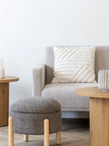 Medas Pouf Bouclé, braun/natur, mit Stauraum Pouf Living Nordic