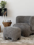Nazare Pouf grau Pouf Living Nordic