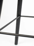 Albert Kuip Tresenhocker, 2er-Set in Schwarz, Detail